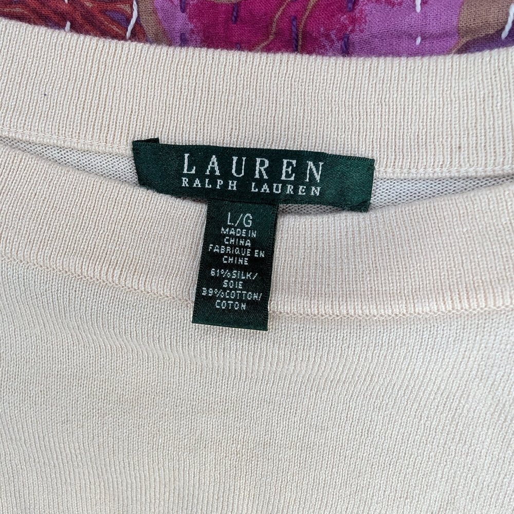 Rafaella Cream Button-Shoulder Sweater - Picture 2 of 4